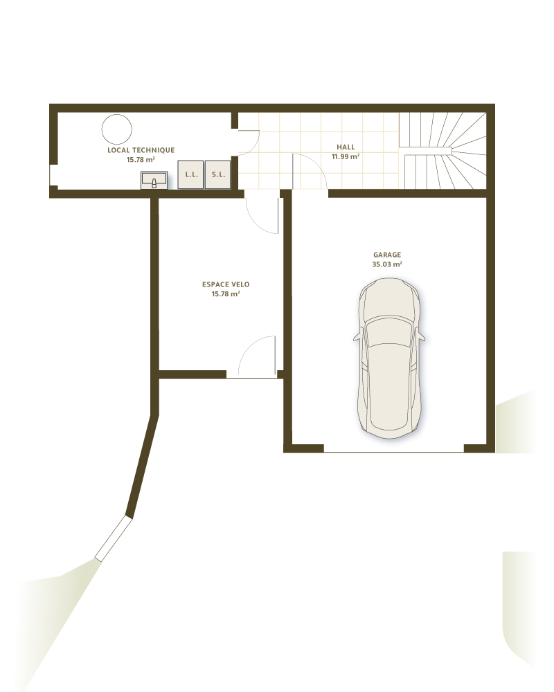 Villa A  - Rez inférieur